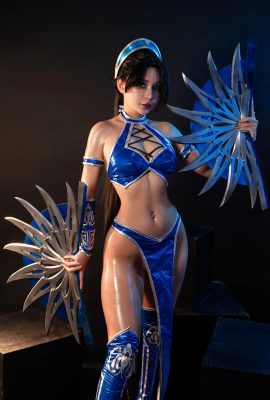 คอสเพลย์ Umeko.J Kitana Mortal Kombat Set.02